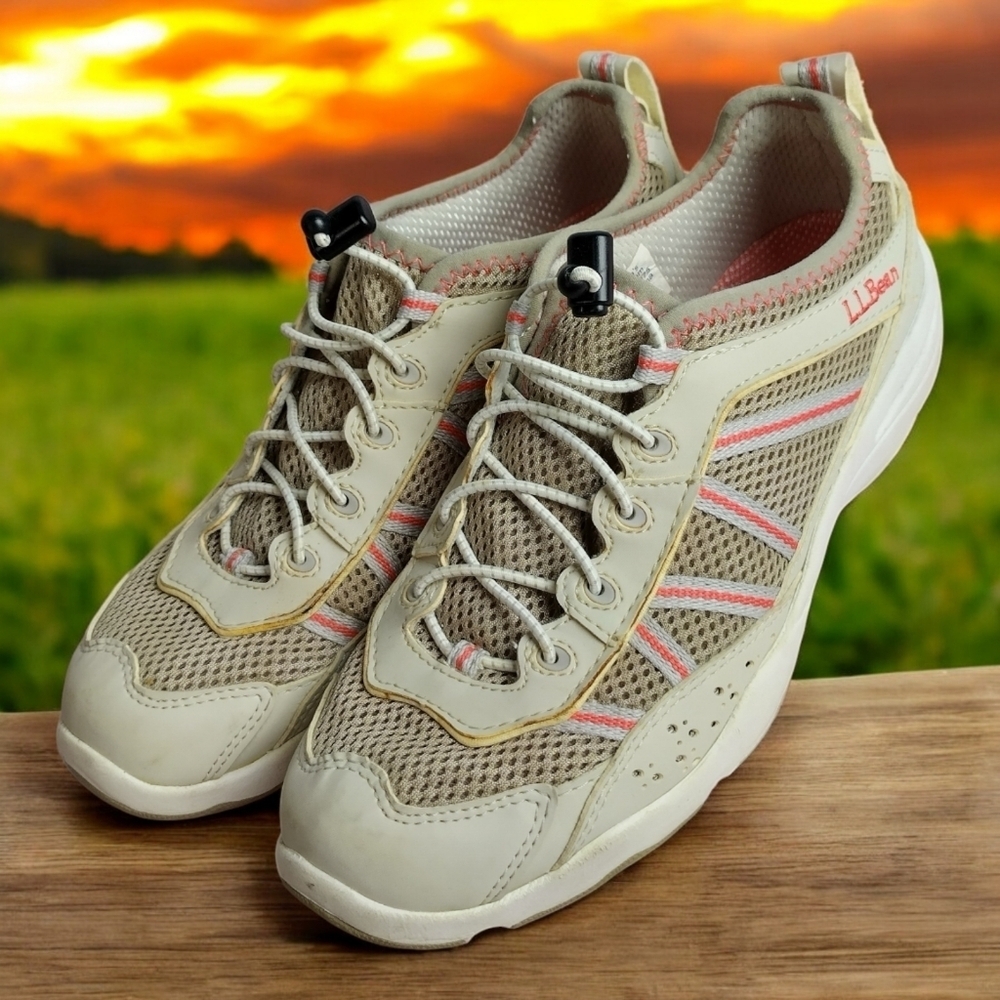 L.L. Bean Women's Water Sport Toggle Lace Athletic Sneaker 7.5M Outdoor Wear